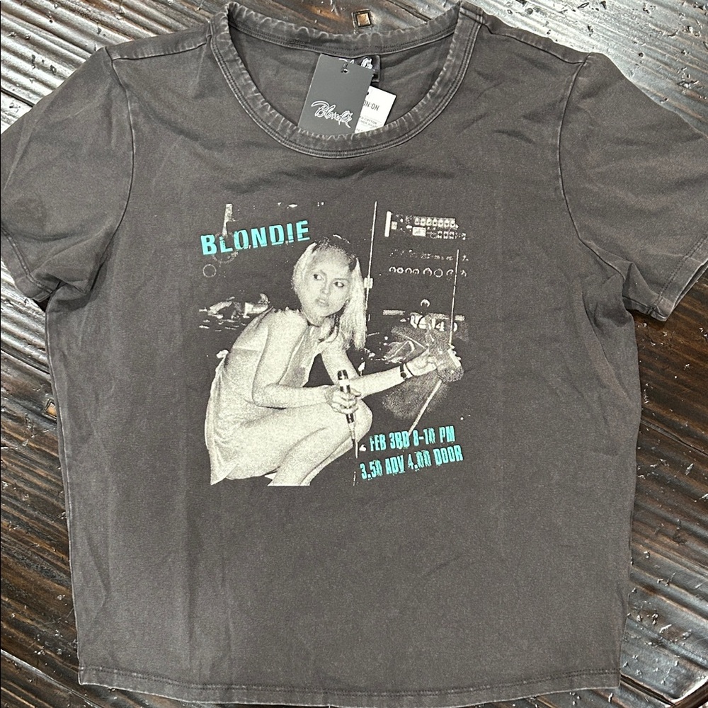 BLONDIE Cotton On Black Graphic Tee - Blondie Design